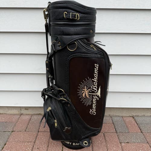 Tommy Bahama Relax Bungalow Brand Staff Golf Cart Bag 6-Way Black Brown