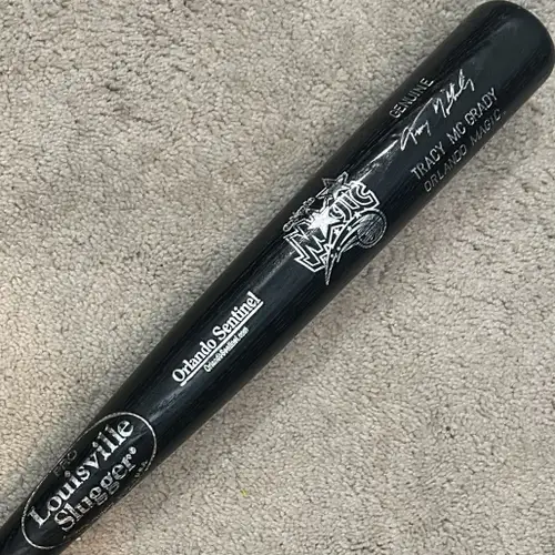 Louisville Slugger Orlando Magic Memorabilia Tracy Mcgrady 30" Baseball Bat Mac