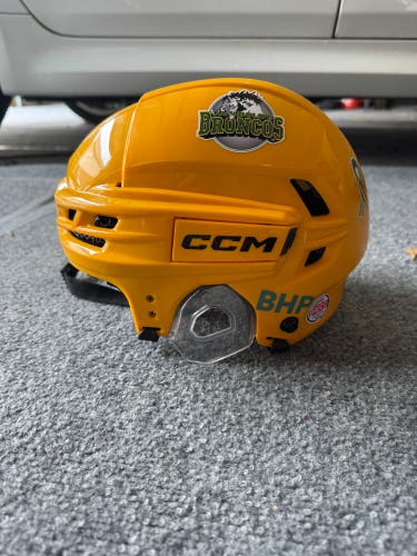 Humboldt Broncos SJHL Medium CCM Tacks 720 Helmet Pro Stock (NEW)