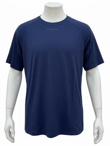 CCM Navy Short Sleeve Training Tee (New) 62057