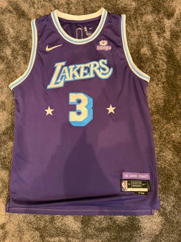 Nike Anthony Davis Throwback Lakers Jersey