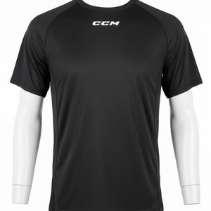 CCM Black Short Sleeve Training Tee (New) 42958