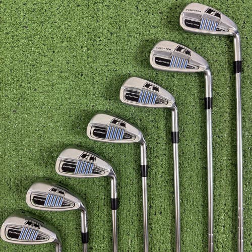 Tour Edge Exotics EXS Iron Set 6-PW GW SW Regular Flex KBS Max Steel