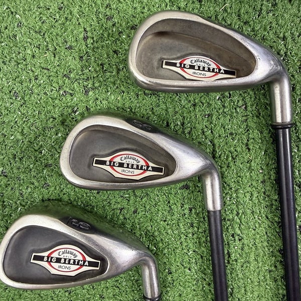 Callaway Big Bertha 2002 4-9 Iron Set RCH 75i Graphite Regular Flex +1 ...