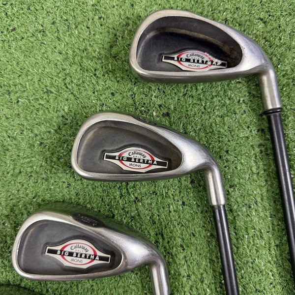Callaway Big Bertha 2002 4-9 Iron Set RCH 75i Graphite Regular Flex +1 ...