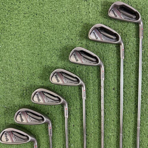 Ping Karsten 2014 6-PW UW SW Iron Set Red Dot Soft Regular SR Senior Flex CFS