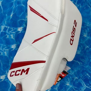 Red Senior CCM Axis 2 Goalie Gloves & Blockers Regular (New)