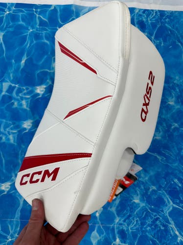 Red Senior CCM Axis 2 Goalie Gloves & Blockers Regular (New)
