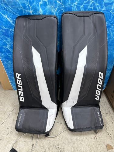 Black 33" Senior Bauer Supreme Shadow Goalie Leg Pads (Used)