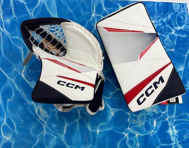 Senior CCM Axis 2 Goalie Glove & Blocker | Regular (New)