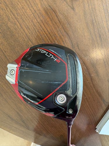 Men's 2023 TaylorMade Stealth 2 Right Handed Driver Regular Flex 9 Loft -1.75 inch (Used)
