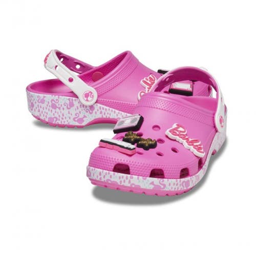 Crocs Barbie Classic 208817-6QQ Clog Unisex Pink Heel Strap Casual Shoes POSH011