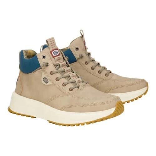 Hey Dude Tahoe Classic 42059-1QQ Boots Mens 12M Taupe Faux Leather Ankle SHOP262