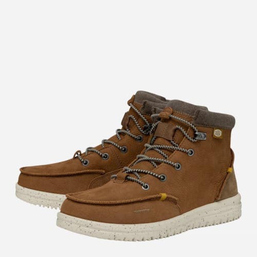 Hey Dude Bradley 40189-21N Sneaker Men's 10 M Cognac Moc Toe Ankle Boots SHOP264