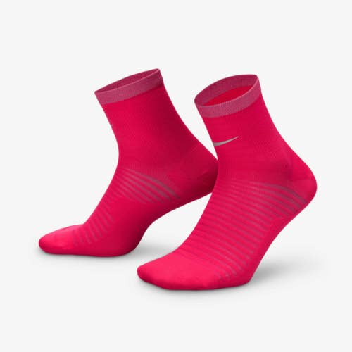 Nike Spark Lightweight Ankle Socks Men 10-11.5 Rush Pink Cushion Running DSGL887