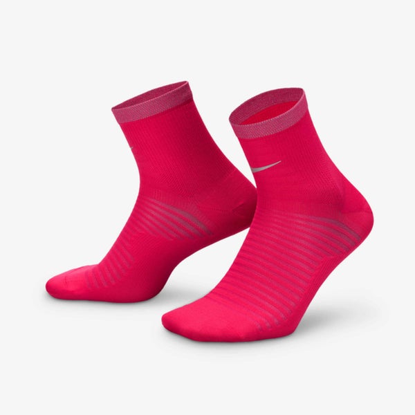 Nike Spark Lightweight Ankle Socks Men 10-11.5 Rush Pink Cushion Running DSGL887