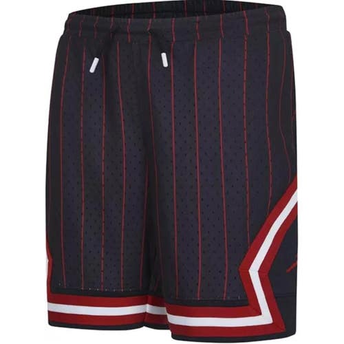 Jordan Dri-Fit Shorts Kids L Black Diamond Drawstring Waist Basketball DSGL855