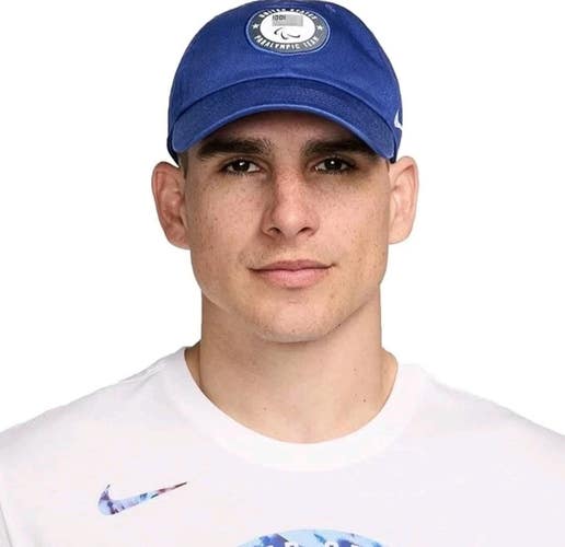 Nike HF7742-417 Unstructured Cap Mens S-M Blue USA Paralympic Team DSGL1108
