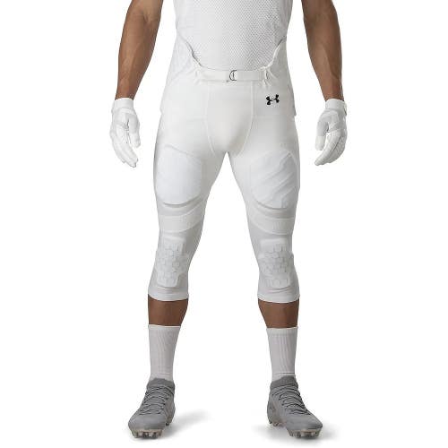 Under Armour GameDay Integrated Pants Youth XL White Padded Football DSGL929