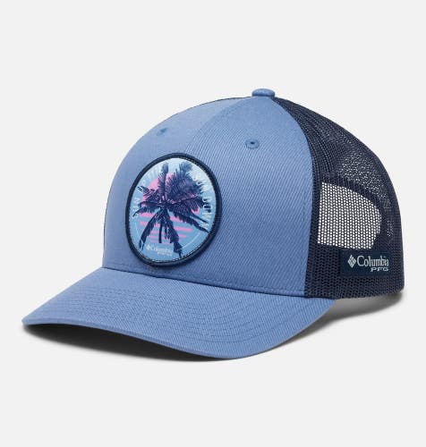 Columbia PFG Baseball Cap Women's One Size Blue Mesh Back Snapback Hat DSGL1107