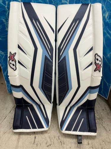 Blue 36" Senior Brian's OPTiK 2 Goalie Leg Pads (Used)
