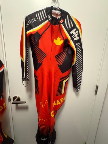 Canada Ski Team  Large Helly Hansen Ski Racing Suit (Used) FIS Legal