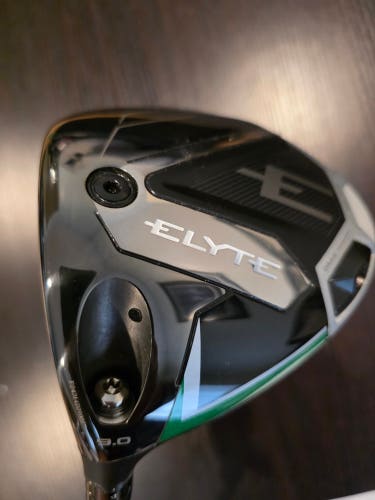 LEFT HAND CALLAWAY ELYTE GOLF DRIVER 9* GRAPHITE DENALI 6.0 STIFF FLEX