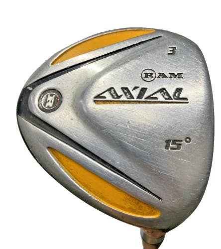 Ram Axial 3 Wood 15* RH Men's R-44 Uniflex Regular Graphite 42.5" Nice Wrap Grip