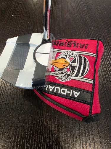 NEW RIGHT HAND ODYSSEY AI-DUAL JAILBIRD MINI 1/2 BALL GOLF PUTTER 35" DB