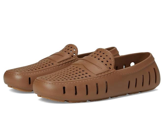 Floafers Country Club Driver 2.0 Loafers Men's Chestnut Perforated Shoes UWU341