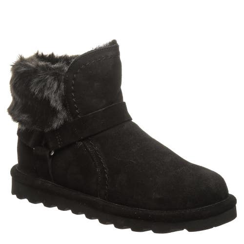 Bearpaw Konnie 2777W011 Women's US 5 Black Faux Fur Collar Winter Boots JOBB1918