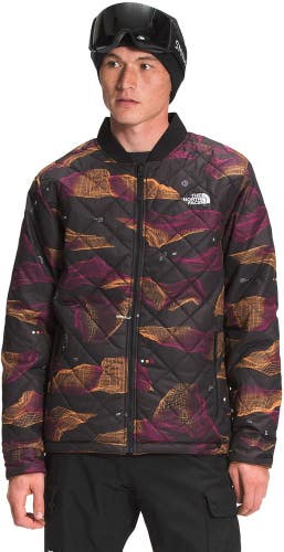The North Face Jester Bomber Jacket Men's Large Black Mountains Full Zip ONF711