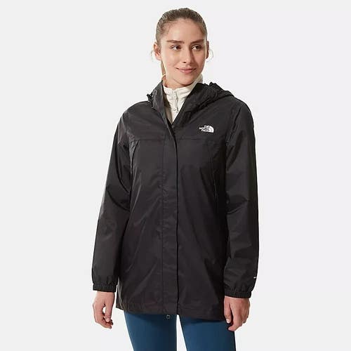 The North Face Antora Jacket Women's XS Black Waterproof Full Zip Parka ASM185