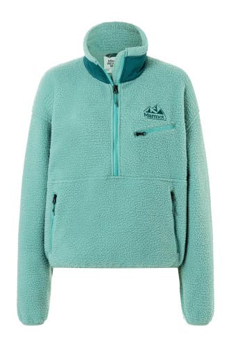 Marmot '94 E.C.O. Fleece Jacket Womens XL Blue Agave Half Zip Pockets FTS357