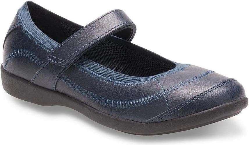Hush Puppies Reese HP855894 Flats Girls US 13.5 Navy Leather Mary Jane JOBB1956