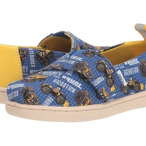 Toms Tonka Trucks Flats Toddler US 5 Blue Graphic Print Casual Shoes JOBB1931