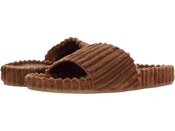 FARYL by Farylrobin Mia Sandal Women's US 14 Brown Round Toe Slip-On JOBB1888