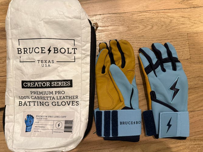 Bruce Bolt Carolina blue (new). Youth small