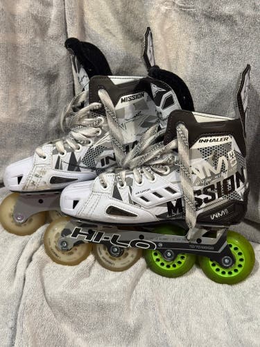 Mission Inhaler WM03 Inline Skates Wide Width Size 3.5 (Used)