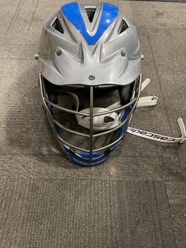 Used Cascade CPV-R Lacrosse Helmet Grey And Royal Blue One Size 11614-S000232090