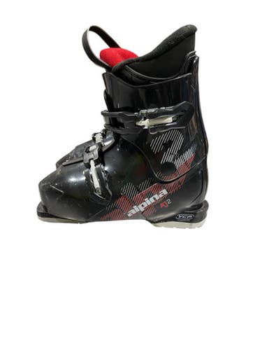 Used Alpina A12 Boys DH Ski Boot Black 210 MP - J02 11847-S000034189