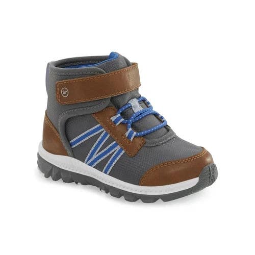 Stride Rite 360 Freya KB027702 Boots Toddler US 11 Gray Brown Ankle Strap NCZ254