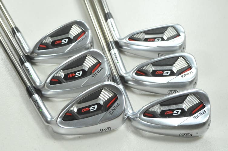 Ping G410 7-W,UW,SW Iron Set Senior Flex Green Dot Right Recoil Graphite #212655