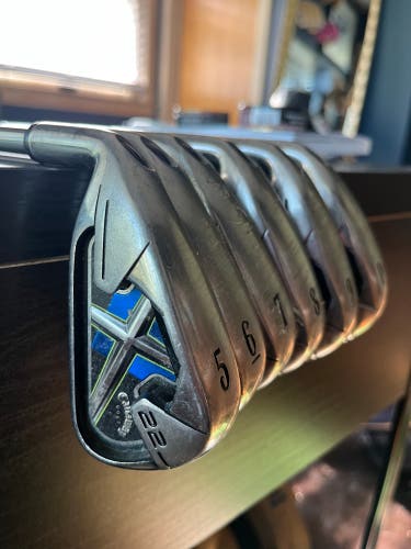 Men's Callaway X-22 Left Hand Iron Set Steel Shaft (Used-Good)