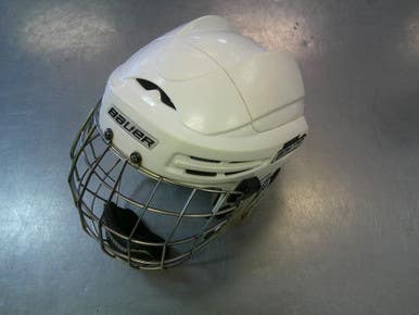 Used Bauer BHH9900M Helmet Cage Combo White XL 11339-S000200813