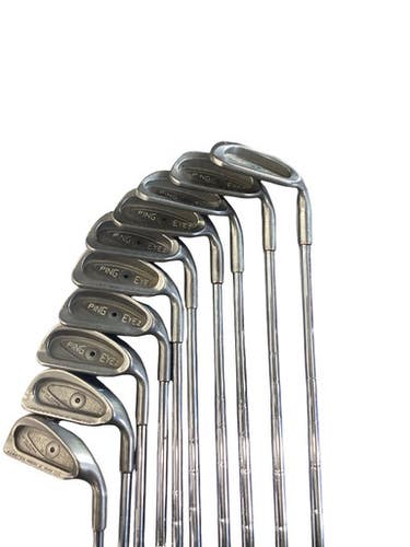 Used Ping EYE 2 BLACK DOT Mens Iron Set RH 3I-PW 11760-S000090451