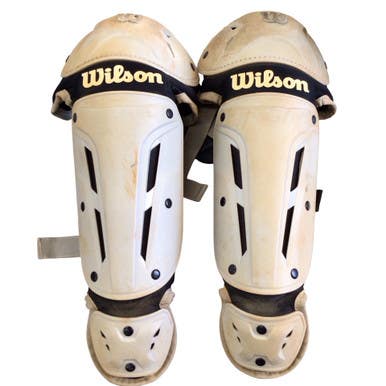 Used Wilson LEG GUARDS Catchers Leg Guards Grey Youth 11760-S000090440
