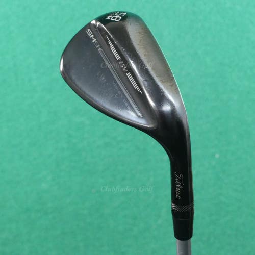 Titleist Vokey SM9 Jet Black 5808M 58 LW Lob Wedge Vokey Project X Steel Wedge