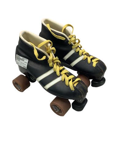 Used QUAD SKATES Senior Roller Quad Skates Black Senior 8 11347-S000266859