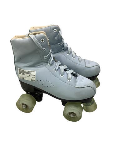 Used QUAD SKATES Senior Roller Quad Skates Carolina Blue Senior 6 11347-S000266856